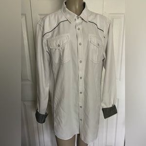 Men’s BKE Standard Fit Button up long sleeve Shirt size XL